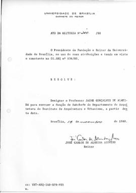 Ato da Reitoria nº 0200/1980