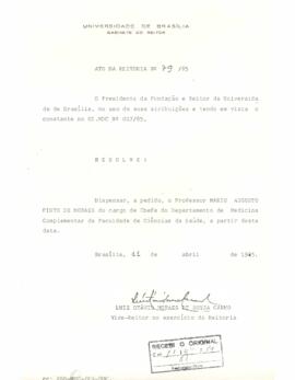 Ato da Reitoria nº 0079/1985