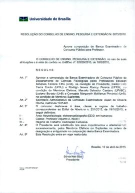 Resolução do Conselho de Ensino, Pesquisa e Extensão nº 0075/2016