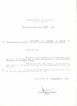 Ato da Reitoria nº 1702/1996