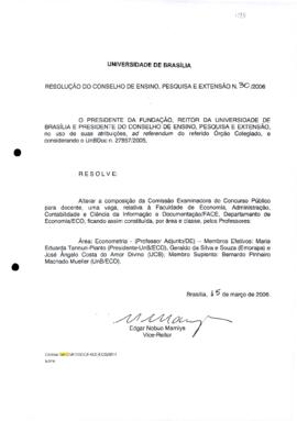 Resolução do Conselho de Ensino, Pesquisa e Extensão nº 0030/2006