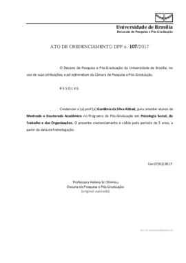 Ato de Credenciamento DPP N° 0107/2017