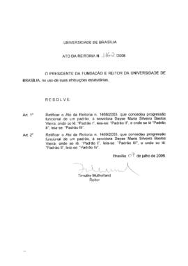 Ato da Reitoria nº 1162/2006