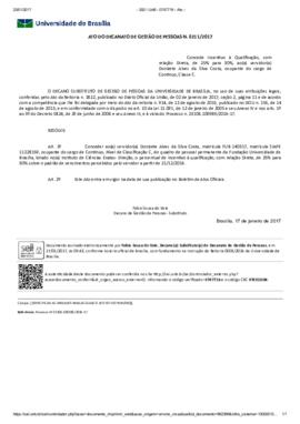 Ato do Decanato de Gestão de Pessoas N° 0211/2017