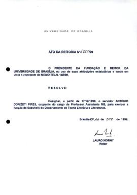 Ato da Reitoria nº 1220/1999