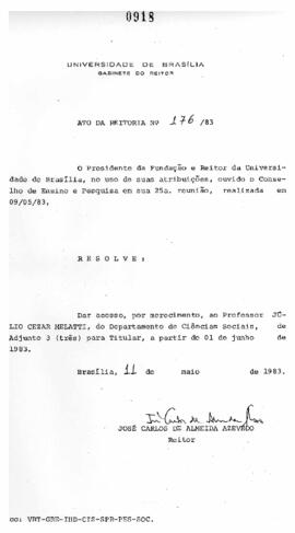 Ato da Reitoria nº 0176/1983