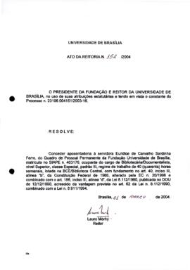 Ato da Reitoria nº 0152/2004