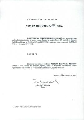 Ato da Reitoria nº 0088/2002