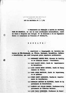 Ato da Reitoria nº 0261/1976