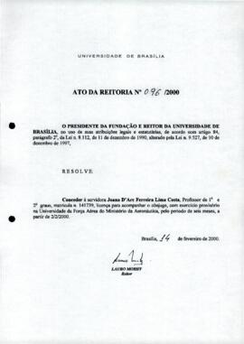 Ato da Reitoria nº 0096/2000