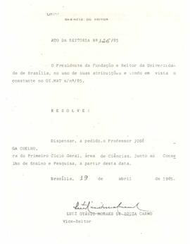 Ato da Reitoria nº 0126/1985