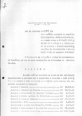 Ato da Reitoria nº 0084/1974