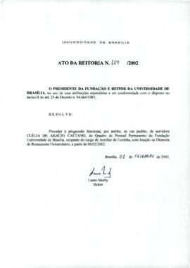 Ato da Reitoria nº 0119/2002