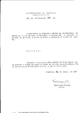 Ato da Reitoria nº 0059/1989
