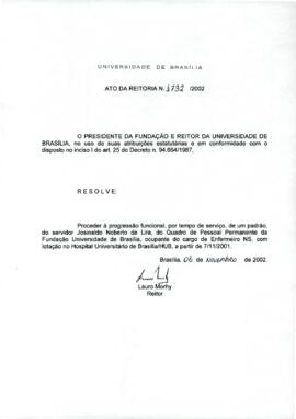 Ato da Reitoria nº 1732/2002