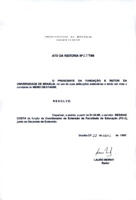 Ato da Reitoria nº 0659/1998