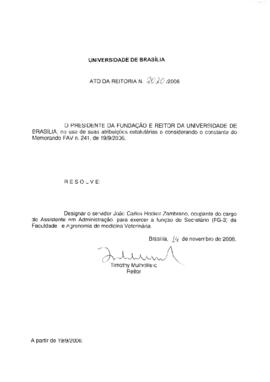 Ato da Reitoria nº 2020/2006