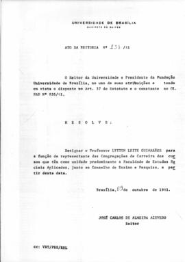 Ato da Reitoria nº 0133/1981