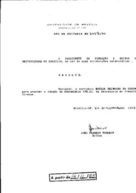 Ato da Reitoria nº 1469/1993