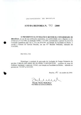 Ato da Reitoria nº 0983/2000