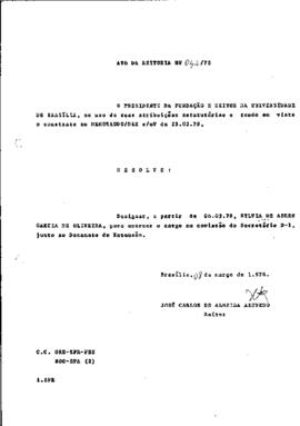 Ato da Reitoria nº 0042/1978