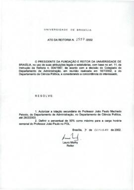 Ato da Reitoria nº 1597/2002