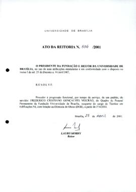 Ato da Reitoria nº 0556/2001