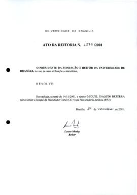 Ato da Reitoria nº 1376/2001