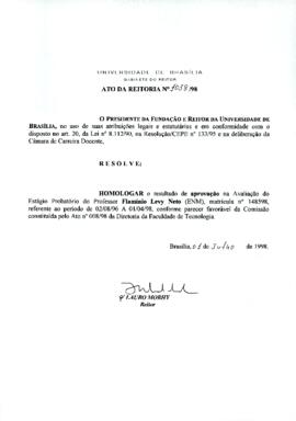 Ato da Reitoria nº 1038/1998