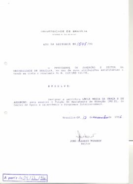 Ato da Reitoria nº 1545/1996