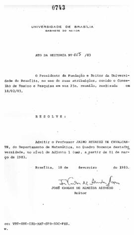 Ato da Reitoria nº 0015/1983