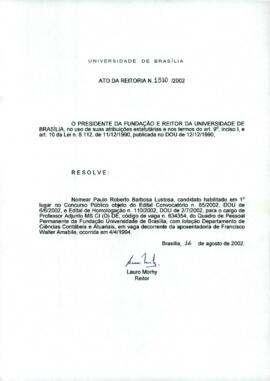 Ato da Reitoria nº 1310/2002