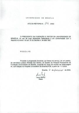 Ato da Reitoria nº 0146/2003