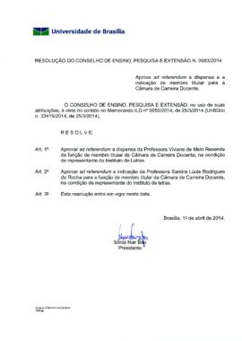 Resolução do Conselho de Ensino, Pesquisa e Extensão nº 0063/2014