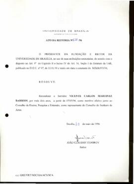 Ato da Reitoria nº 0626/1996