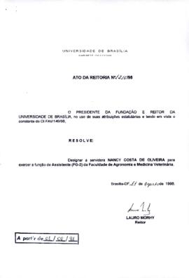Ato da Reitoria nº 1216/1998