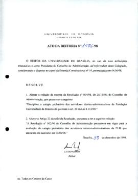 Ato da Reitoria nº 1786/1998