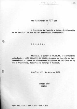 Ato da Reitoria nº 0182/1974