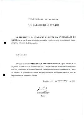 Ato da Reitoria nº 1117/2000