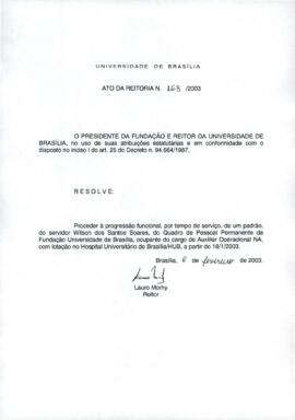 Ato da Reitoria nº 0168/2003