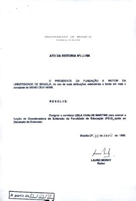 Ato da Reitoria nº 0660/1998