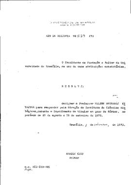 Ato da Reitoria nº 0529/1973