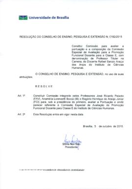 Resolução do Conselho de Ensino, Pesquisa e Extensão nº 0192/2015