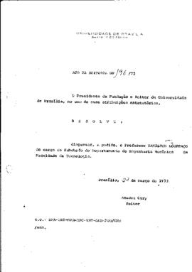 Ato da Reitoria nº 0196/1973