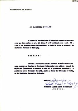 Ato da Reitoria nº 0115/1967