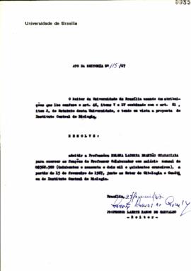 Ato da Reitoria nº 0115/1967