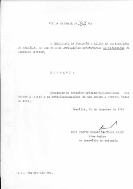 Ato da Reitoria nº 0232/1980