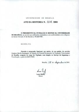 Ato da Reitoria nº 1602/2001