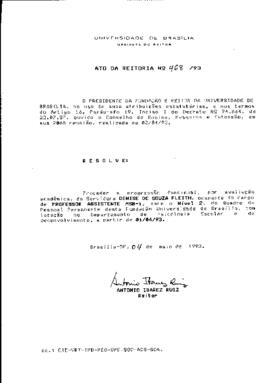 Ato da Reitoria nº 0468/1993