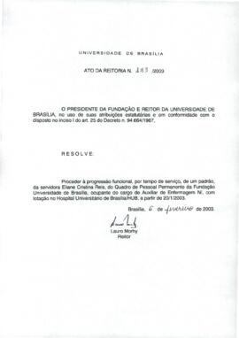 Ato da Reitoria nº 0183/2003